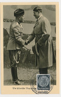Postcard / Postmark Deutsches Reich / Germany 1938 Adolf Hitler - Mussolini - WW2