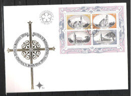 South West Africa 1978 Historical Churches S/S FDC Nr. S2 Keetmanshoop Cancel - Chiese E Cattedrali