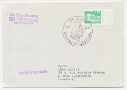 Cover / Postmark Germany / DDR 1986 Franz Liszt - Composer - Muziek