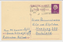 Briefkaart G. 321 Rotterdam - Hamburg Duitsland 1959 - Ganzsachen