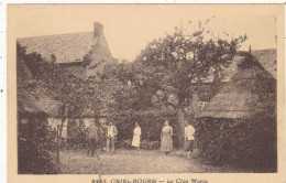 76. CRIEL BOURG. CPA.SEPIA " LE CLOS MORIN ". ANIMATION - Criel Sur Mer