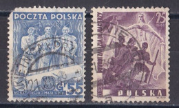 Pologne - République 1919  -  1939   Y & T N °  409  Et  414  Oblitérés - Gebruikt