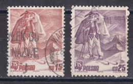 Pologne - République 1919  -  1939   Y & T N °  422  Et  423  Oblitérés - Gebruikt