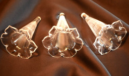 Lot De 3 Tulipes Cristal Pour Soliflor à Trois Têtes Ou 3 Soliflors Différents Bx24tul001  En Très Bon état - Glass & Crystal