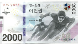 South Korea 2000 Won 2008 Winter Olympics Commemorative P-58 UNC - Corea Del Sud