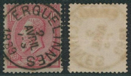 émission 1884 - N°46 Obl Simple Cercle "Erquelinnes" // (AD) - 1884-1891 Léopold II