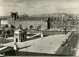 CPSM - PARIS -  PANORAMA - PALAIS DU LOUVRE - ARC DE TRIOMPHE DU CARROUSEL - Louvre