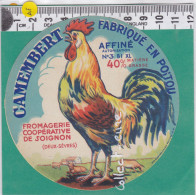 C1078 FROMAGE CAMEMBERT AFFINE SOIGNON DEUX SEVRES COQ 40 % - Käse