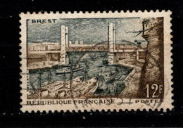 - FRANCE - 1957 - YT N° 1117 - Oblitéré - Port De Brest - - Oblitérés