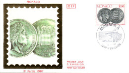 MONACO FDC 1987 MONNAIE HONORE V - FDC