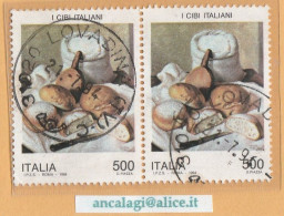 USATI ITALIA 1994 - Ref.0686C "CIBI ITALIANI" 1 Val. Da L.500 In Coppia - - 1991-00: Gebraucht