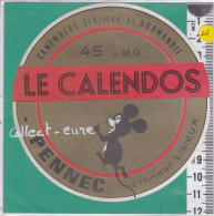 C1088 FROMAGE  CAMEMBERT LE CALENDOS SOURIS PENNEC LISIEUX CALVADOS - Käse