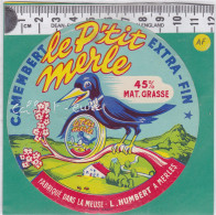 C1092 FROMAGE  CAMEMBERT LE P'TIT MERLE MERLES MEUSE 45 % - Käse