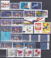 Europa CEPT Mitläuferausgabe, 28 Marken, Postfrisch **, Erweiterung Der Europäischen Union, 2004 - 2004