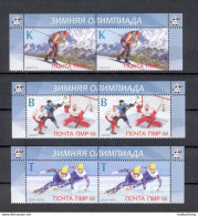 Label Transnistria 2022 Winter Olympic Games In Beijing 2х 3v**MNH - Vignettes De Fantaisie