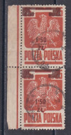 Pologne - République 1944 - 1960   Y & T N °  431  Paire Oblitérée  B D F - Usati