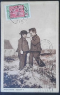 ►  Timbre Cameroun Yt. N° 119 * 50c, Caoutchouc Sur Cpa   Walcheren Enfants Fumant Cigar 1933 - Storia Postale