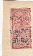 Timbre Fiscal Conchinchine Type Oudiné Droit De Greffe 50 Cents  Dentelé - Used Stamps