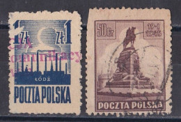 Pologne - République 1944 - 1960   Y & T N °  440  Et  442  Oblitérés - Usados