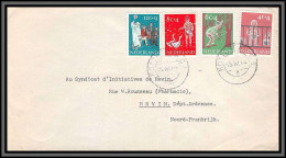 11355 1959 Kind. Keurig Getypt Adres Rotterdam Pour Revin Ardennes Lettre Cover Pays Bas Nederland  - Storia Postale