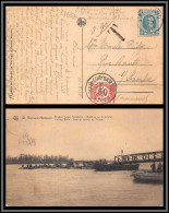 11337 Taxé 1925 Ham Sur Sambre Carte Postale Saint Bernard Hemiksem Pontage Postcard Belgique  - Cartas & Documentos