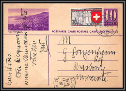 11311 Richterswil + Complément Zollikon 1939 Strasbourg Bas Rhin Entier Stationery Carte Postale Suisse Helvetia  - Stamped Stationery