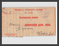 11172 Document 1940's Lettre Cover Yugoslavia Yougoslavie  - Covers & Documents