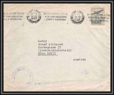 11120 Krag Buenos Aires Censure Censor Pour Wien Autriche Austria 1950 Lettre Cover Argentine Argentina  - Aéreo