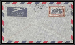 11110 N°285 RE1 Pa Avion Lettre Cover Ceylon Ceylan  - Sri Lanka (Ceylon) (1948-...)