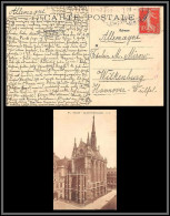 11025 N°138 Semeuse Wilkenburg Allemagne Germany 1919 ? Carte Postale Paris La Sainte Chapelle Postcard France  - Eglises