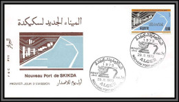 10920 N°578 Fdc 1973 Nouveau Port De Skikda Lettre Cover Algérie - Algeria (1962-...)