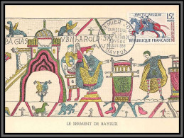 10658 N°1172 Tapisserie De La Reine Mathilde Bayeux 1958 Carte Maximum Card France  - 1950-1959