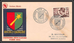 10662 N°920 Maréchal De Lattre De Tassigny 1952 Journée Rhin Danube Fdc Enveloppe Premier Jour Lettre Cover France  - 1950-1959