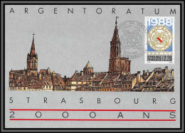 10639 N°2552 Bimillénaire De Strasbourg Armoiries Blason Carte Maximum Card France  - 1980-1989