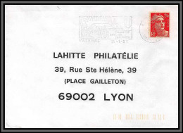 10352 N°714 Gandon Utilisation Tardive Frauduleuse 14/1/1991 Valreas Pour Lahitte Philatelie Lyon Seul Sur Lettre Cover  - Briefe U. Dokumente