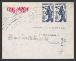 10062 Douala 2/11/1950 Pour Paris Lettre Cover Cameroun Colonies Par Avion - Briefe U. Dokumente
