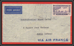 10055 PA N°7 Allegrini Maitre D'hotel Florida Daguin Dakar 1937 Seul Sur Lettre Cover Sénégal AOF Colonies Par Avion Air - Cartas & Documentos