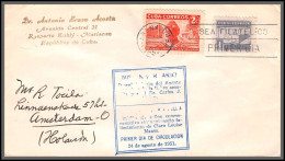 11975 50 Anniversario 24/8/1951 Primer Dia De Circulacion Fdc Lettre Cover Cuba  - FDC