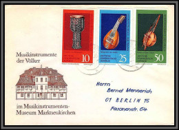 11853 Instruments De Musique 1971 Bfdc Lettre Cover Allemagne Ddr  - Other & Unclassified