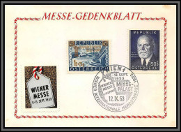 11791 N°819/820 12/9/1953 Fdc Carte Postcard Messe Gedenkblatt Autriche Osterreich Austria  - FDC