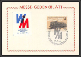 11768 N°964 Chemins De Fer Train 15/3/1963 Fdc Carte Postcard Messe Gedenkblatt Autriche Osterreich Austria  - FDC