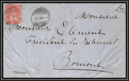 11599 Type Helvetia N°43 Fribourg 1870 Pour Romont Lsc Lettre Cover Suisse  - Cartas & Documentos