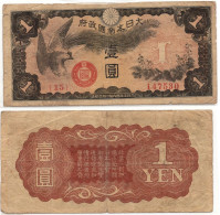 China 1 Yen ND 1940 WWII Japanese Military P-M15 VF - Chine