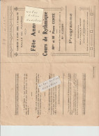 ( 79 ) NIORT - Salle Du Manège - Fête Annuelle Des Cours De Rythmique Le 8 Juin 1929 ( 4 Pages De 13,8 Cm X 22,1 Cm ) - Programs