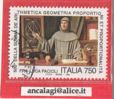 USATI ITALIA 1994 - Ref.0689 "FRA' LUCA PACIOLI" 1 Val. - - 1991-00: Used