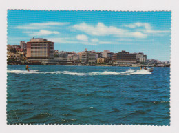 Man Summer Beach Fun Water Skiing, Lebanon Beirut Sea Coast, View Vintage Photo Postcard RPPc AK (39095) - Libanon