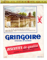 SOLDE 2008 - BUVARD - BISCOTTES GRINGOIRE - LE PONT DES ARTS ET L INSITUT - Food