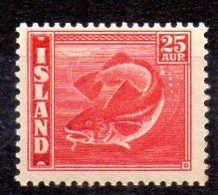 Islandia Sello Nº Michel 216A ** PECES (FISH) - Neufs