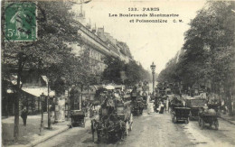 PARIS  Les Boulevards Montmartre Et Poissonnière Belle Animation RV - Arrondissement: 09