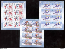 Label Transnistria 2022 Winter Olympic Games In Beijing 3Sheetlets**MNH Imperforated - Viñetas De Fantasía